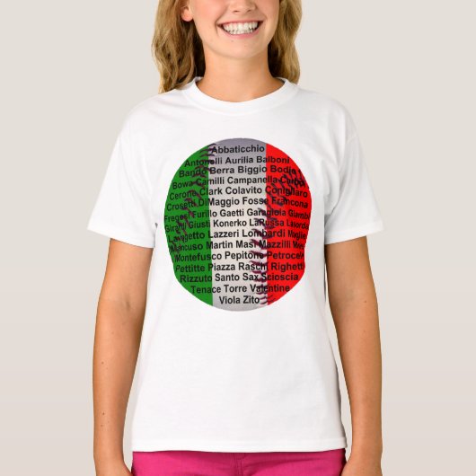 Italiaanse Amerikaanse honkbalspelers T-shirt (Voorkant)