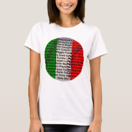 Italiaanse Amerikaanse honkbalspelers T-shirt
