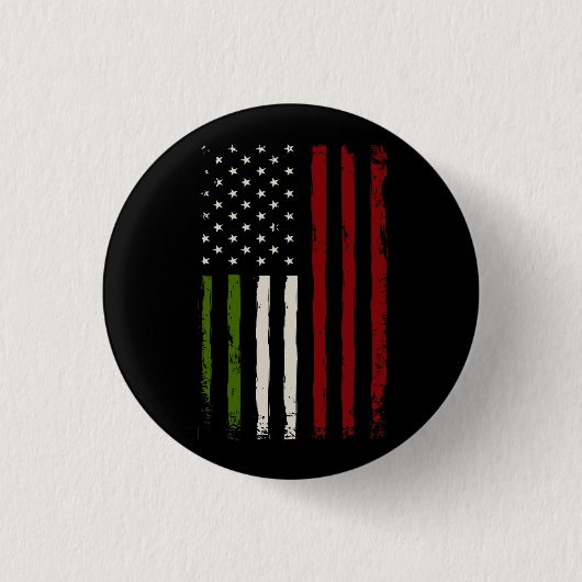 Italiaanse Amerikaanse vlag Italië Erfgoed Amerika Ronde Button 3,2 Cm (Voorkant)