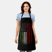 Italiaanse Amerikaanse vlag Italië Erfgoed Amerika Schort (Gedragen)