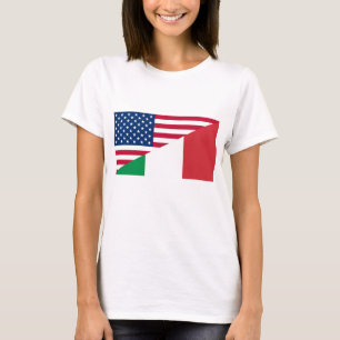 Italiaanse Amerikaanse vlag T-Shirt