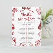 Italiaanse Amore zou ze liever Vrijgezellenfeest s Kaart (Staand voorkant)