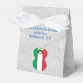 Italiaanse Angel Flag Black Hair Bedankdoosjes (Voorkant Zijde)