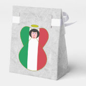 Italiaanse Angel Flag Black Hair Bedankdoosjes (Achterkant)