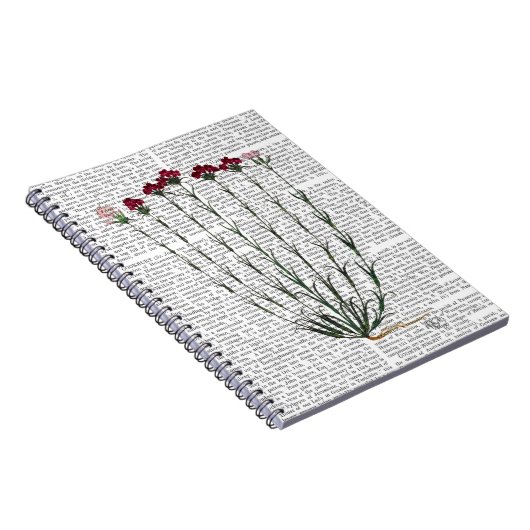 Italiaanse anjer 4 notitieboek (Rechterzijde)