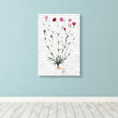 Italiaanse anjer 5 canvas afdruk (Insitu (Houten vloer))