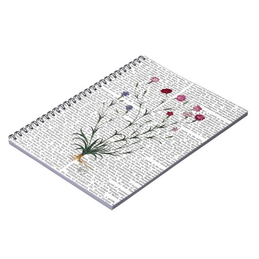 Italiaanse anjer 5 notitieboek (Linkerzijde)