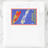 Italiaanse antenne Rechthoekige Sticker (Tas)