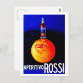  Italiaanse aperitivo adverteren Briefkaart (Voorkant / Achterkant)