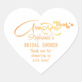 Italiaanse Aperol Cocktail Dat Is Amore Bruiloftsf Hart Sticker (Voorkant)