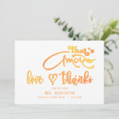 Italiaanse Aperol Cocktail Dat is Liefde Bruidsfee Bedankkaart (Staand voorkant)