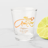 Italiaanse Aperol Cocktail Dat is Liefde Bruidsfee Shot Glas (Voorkant)