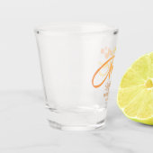 Italiaanse Aperol Cocktail Dat is Liefde Bruiloft Shot Glas (Links)