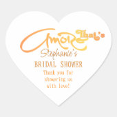 Italiaanse Aperol Cocktail Dat Is Liefde Bruiloftf Hart Sticker (Voorkant)