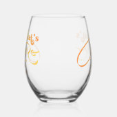 Italiaanse Aperol Cocktail That's Amore Bruidsfees Wijnglas Zonder Voet (Rechts)