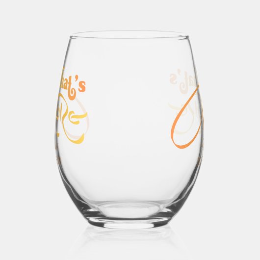 Italiaanse Aperol Cocktail That's Amore Bruidsfees Wijnglas Zonder Voet (Rechts)