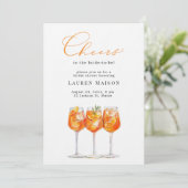 Italiaanse Aperol Spritz Bridal Shower Kaart (Staand voorkant)