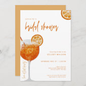 Italiaanse Aperol Spritz Bridal Shower Kaart (Voorkant / Achterkant)