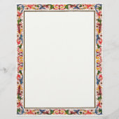 Italiaanse Arabesque Floral Wedding Invite Sjabloo (Achterkant)