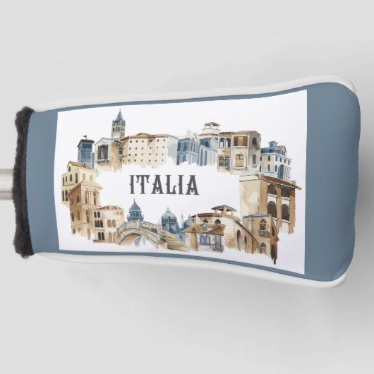 Italiaanse architectuur golfheadcover (Voorkant)