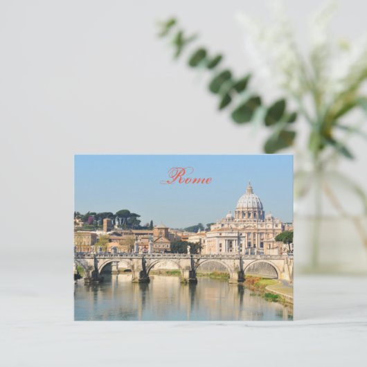 Italiaanse architectuur in Rome, Italië Briefkaart (Staand voorkant)