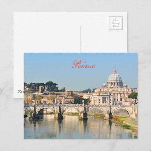 Italiaanse architectuur in Rome, Italië Briefkaart (Voorkant / Achterkant)