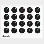 Italiaanse architectuur ronde sticker (Vel)