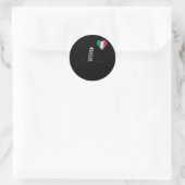 Italiaanse architectuur ronde sticker (Tas)