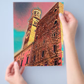 Italiaanse architectuurschilderij flyer (Hand)