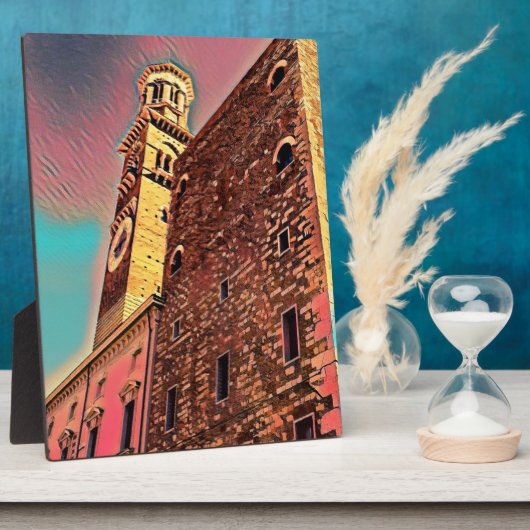 Italiaanse architectuurschilderij fotoplaat (Zijkant)