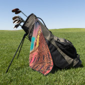 Italiaanse architectuurschilderij golfhanddoek (Groen)