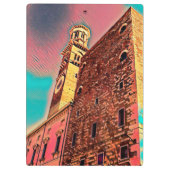 Italiaanse architectuurschilderij klembord (Achterkant)