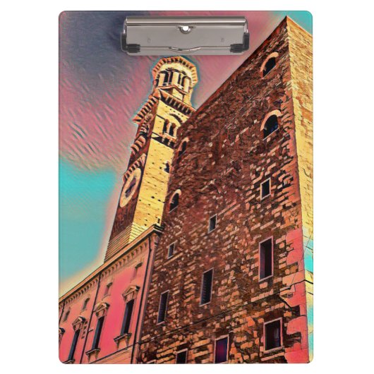 Italiaanse architectuurschilderij klembord (Voorkant)
