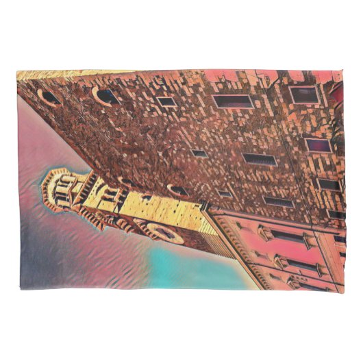 Italiaanse architectuurschilderij kussensloop (Voorkant)