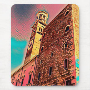 Italiaanse architectuurschilderij muismat