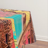 Italiaanse architectuurschilderij tafelkleed (Voorbeeld)