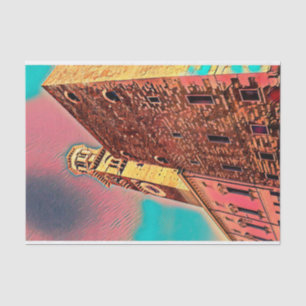 Italiaanse architectuurschilderij tissuepapier