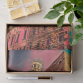 Italiaanse architectuurschilderij tissuepapier (Geschenk)