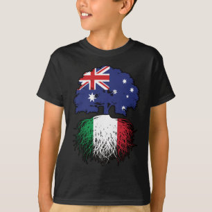 Italiaanse Australische Australische ringbandvlag T-shirt