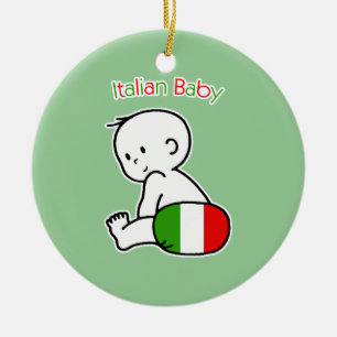 Italiaanse Baby Keramisch Ornament