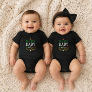 Italiaanse Baby We Huilen Maar We Meenen Het Eén S Romper