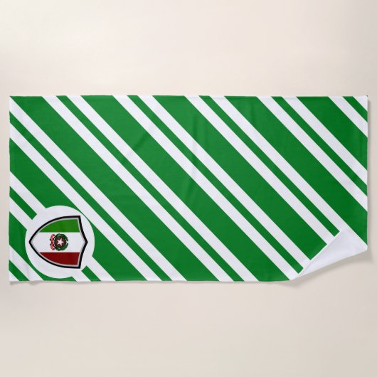 Italiaanse badhanddoek met vlag-embleem (Voorkant)