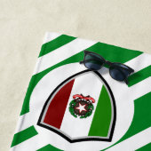 Italiaanse badhanddoek met vlag-embleem (In situ)