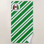 Italiaanse badhanddoek met vlag-embleem (Voorkant)