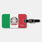 Italiaanse Bagagelabel, patriottische Italiaanse v Bagagelabel (Voorkant horizontaal)