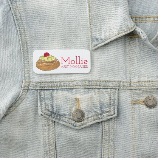 Italiaanse bakkerij - cafe zeppole - dessert naamplaatje (In situ)