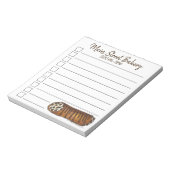 Italiaanse bakkerij Chocolade Chip Cannoli Pastry Notitieblok (Linkerzijde)