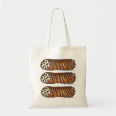 Italiaanse bakkerij Chocolade Chip Cannoli Pastry  Tote Bag (Voorkant)