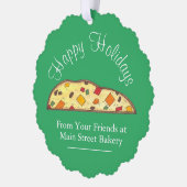 Italiaanse bakkerij Chrismas Biscotti Prettige fee Ornament Kaart (Links)