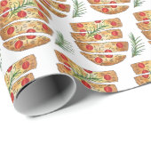 Italiaanse bakkerij Focaccia Olive Oil Bread Tomat Cadeaupapier (Rol Hoek)